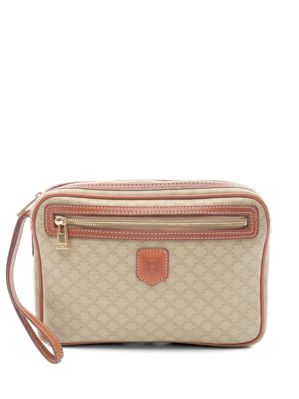 Celine Pre-Owned 2000s Macadam clutch bag - Toni neutri