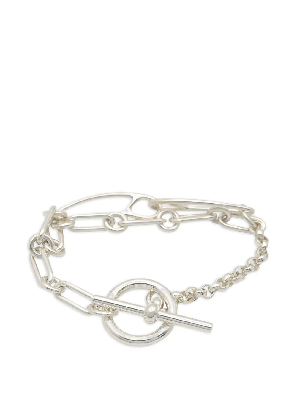 Hermès Pre-Owned 2010s Chaine d'Ancre Punk bracelet - Argento