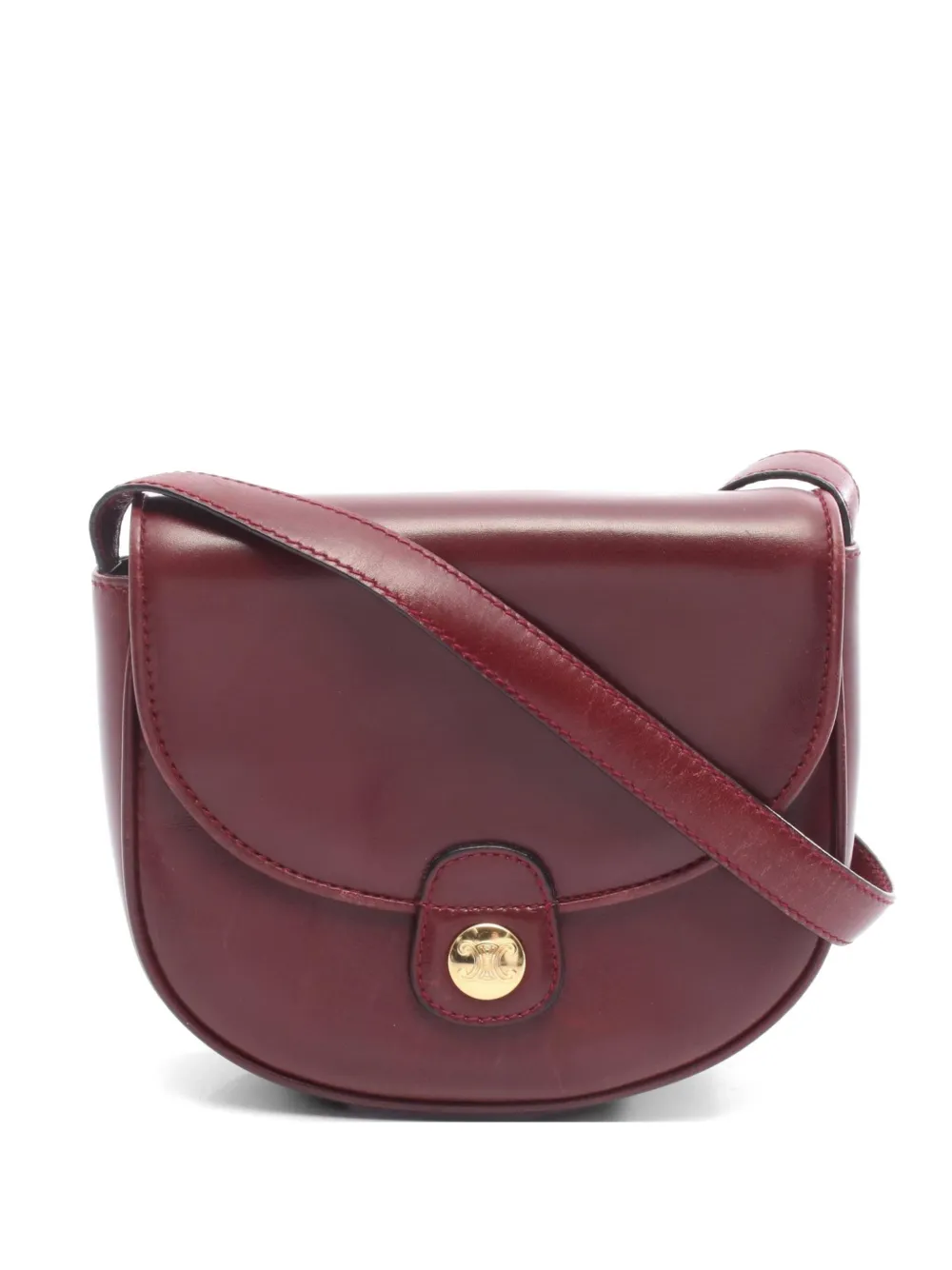 Celine Pre-Owned 2000s Triomphe shoulder bag - Red