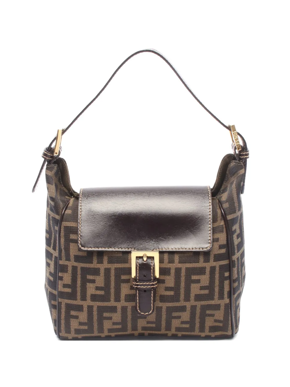 Fendi Pre-Owned 2010s Zucca shoulder bag - Marrone