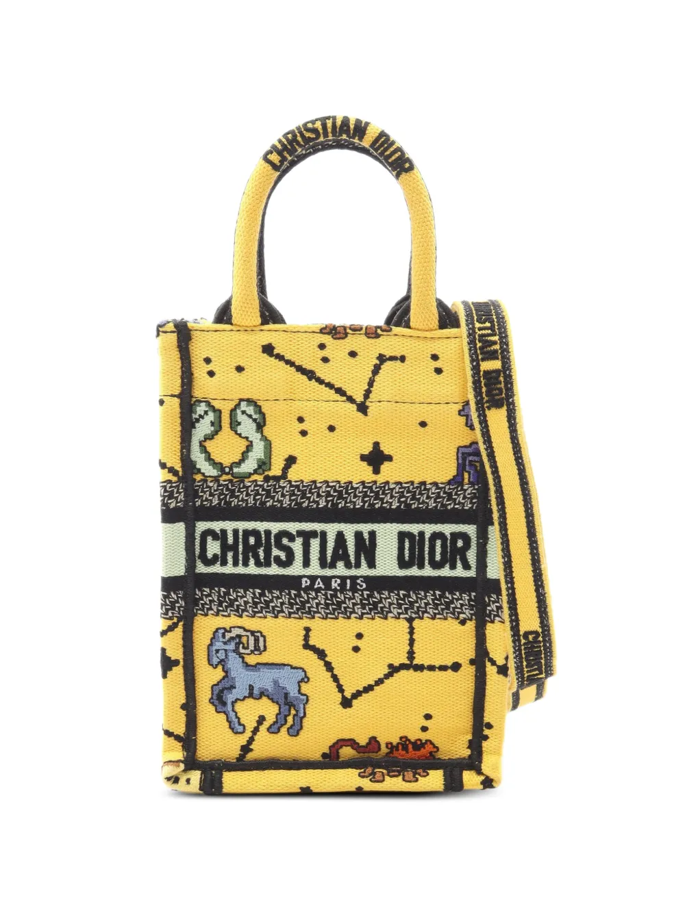 Christian Dior Pre-Owned 2010s mini Book Tote bag - Yellow