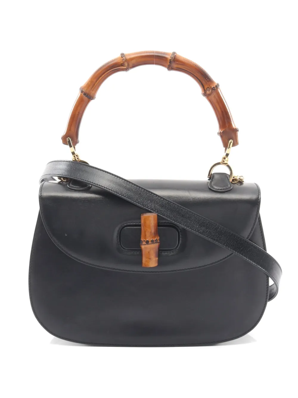 Gucci Pre-Owned 2010s Bamboo two-way handbag - Schwarz