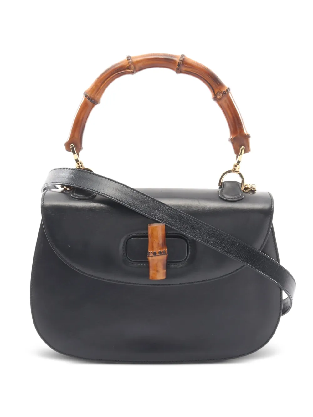 Gucci Pre-Owned 2010s Bamboo two-way handbag - Nero