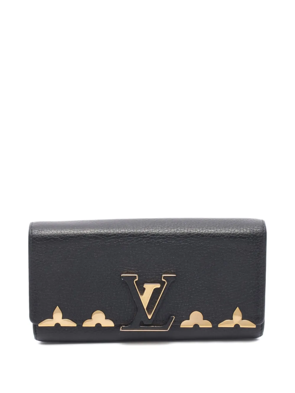 Louis Vuitton Pre-Owned 2017 Capucines bi-fold wallet - Nero