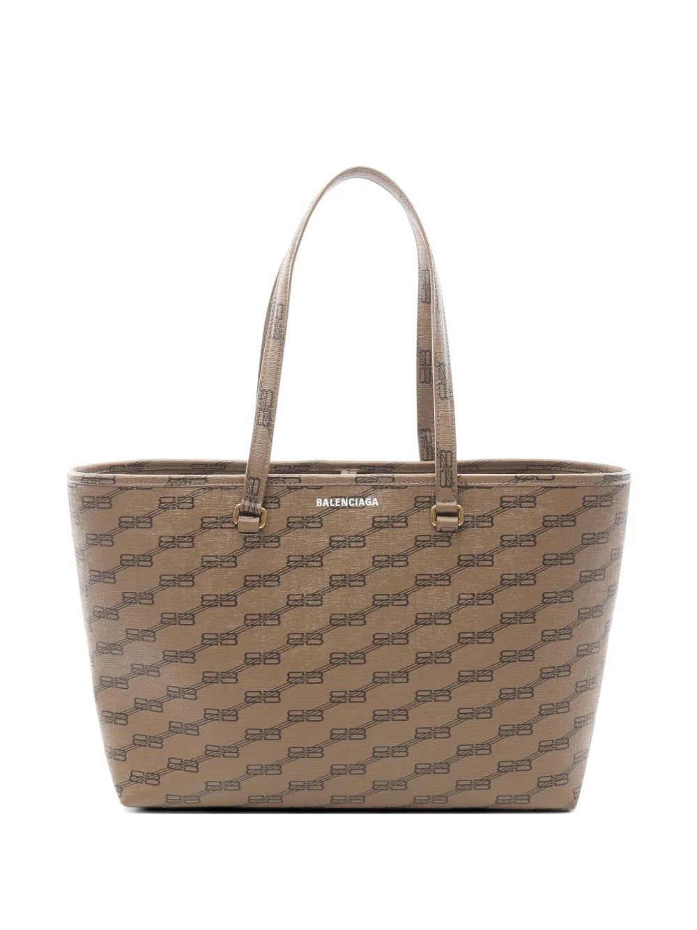 Balenciaga Pre-Owned 2010s BB monogram Signature tote bag - Marrone
