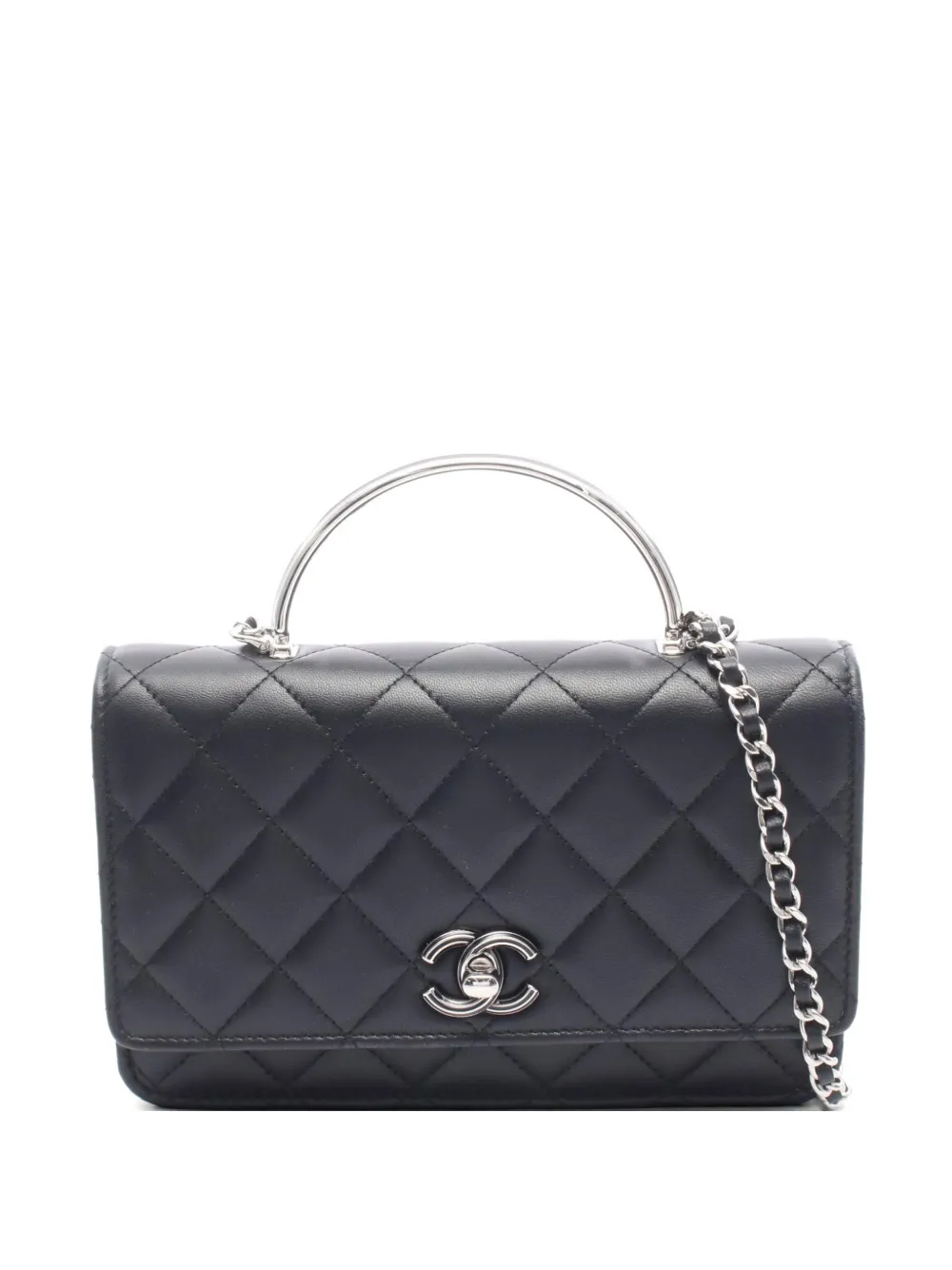 CHANEL Pre-Owned 2021s Matelassé chain bag - Nero