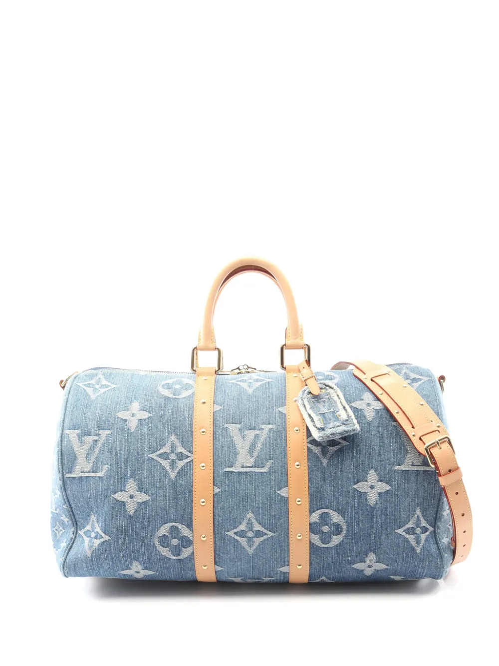 Louis Vuitton Pre-Owned 2021s 45 Keepall Bandoulière Monogram Boston bag - Blu
