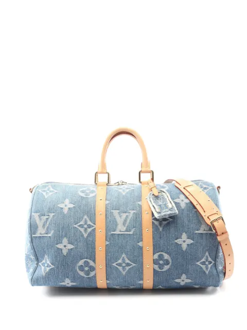 Louis Vuitton Pre-Owned bolso boston 45 Keepall Bandoulière con monograma 2021