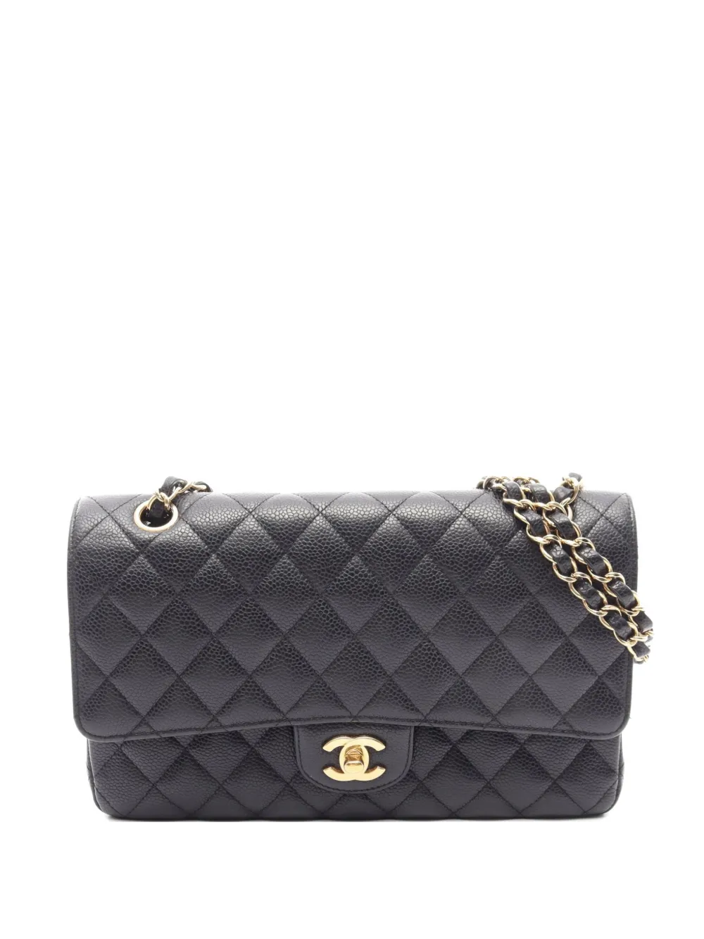 CHANEL Pre-Owned 2015-2016 Matelassé Caviar shoulder bag - Black