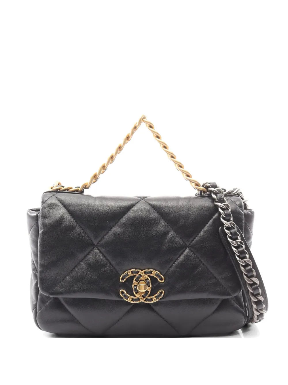 CHANEL Pre-Owned 19 Dizeneuf matelassé shoulder bag - Nero