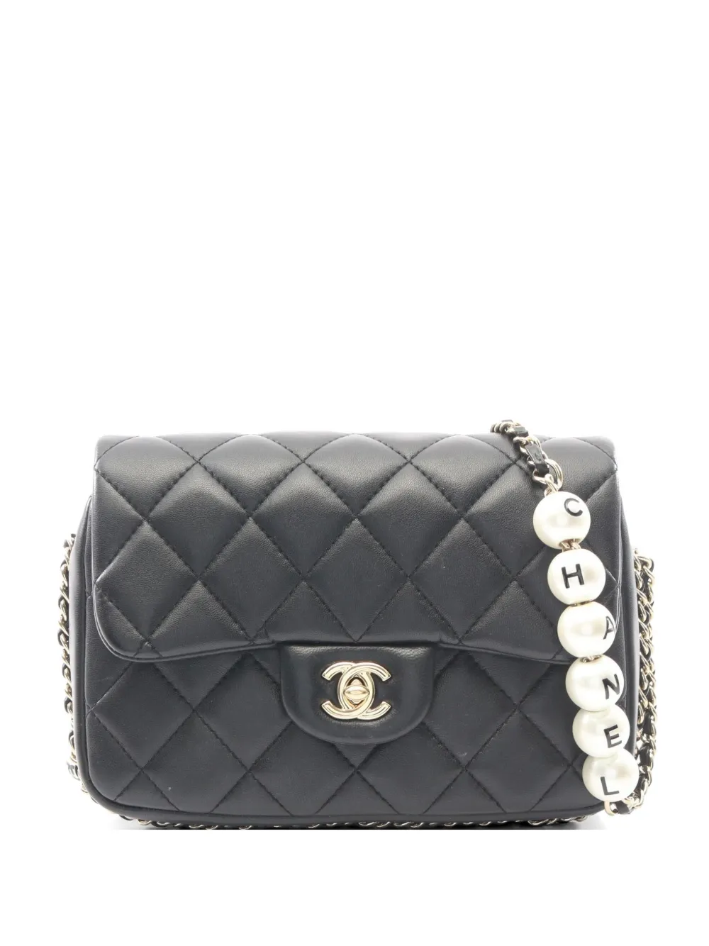 CHANEL Pre-Owned 2019 Matelassé flap shoulder bag - Black