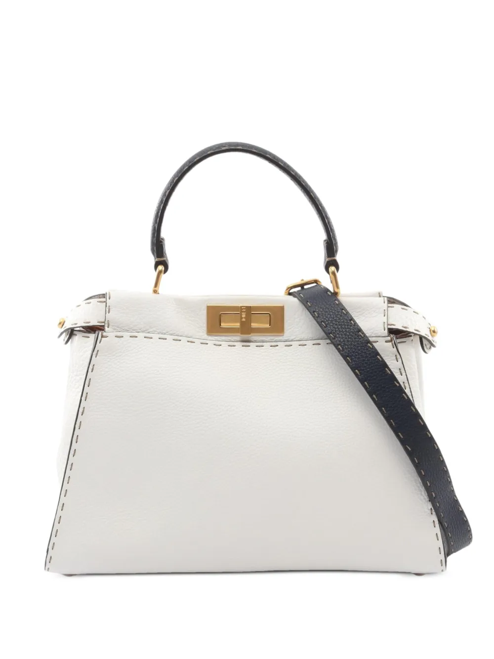 Fendi Pre-Owned 2010 Peekaboo Selleria two-way tote bag - Bianco