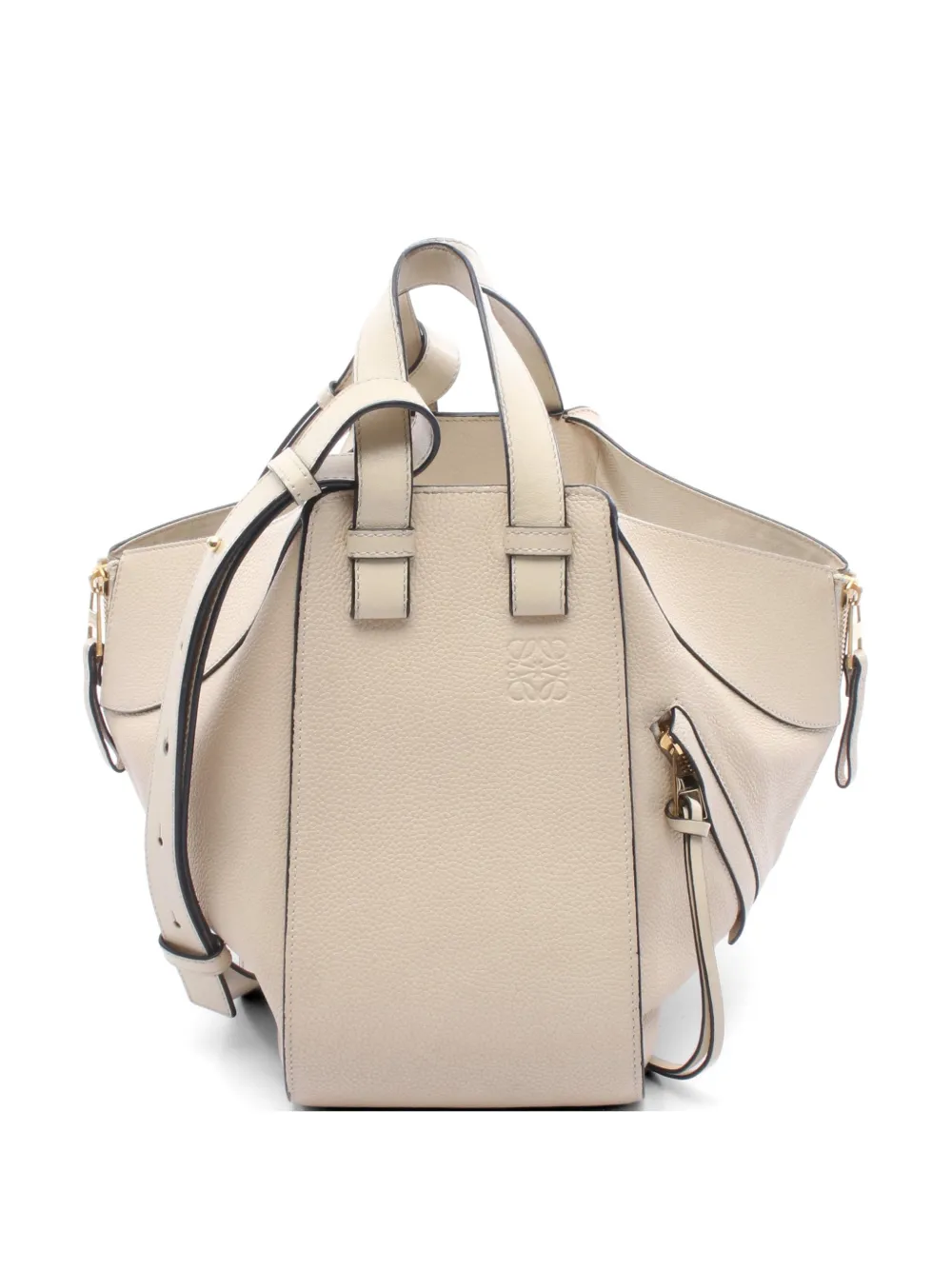 Loewe Pre-Owned 2000s small Hammock leather handbag - Toni neutri