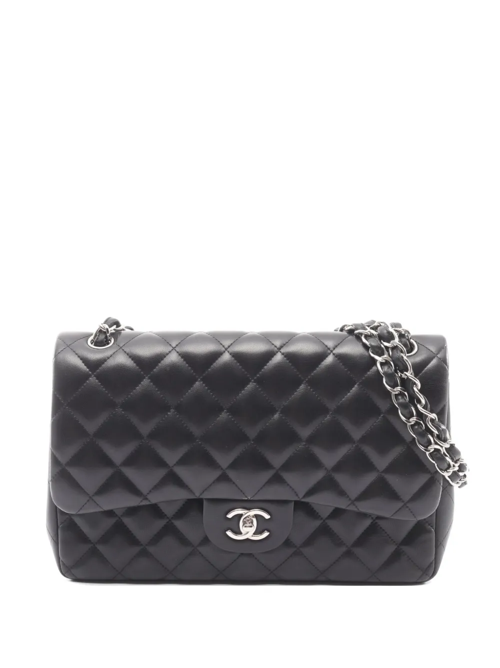 CHANEL Pre-Owned 2012 Decamatlassé diamond-quilted shoulder bag - Black