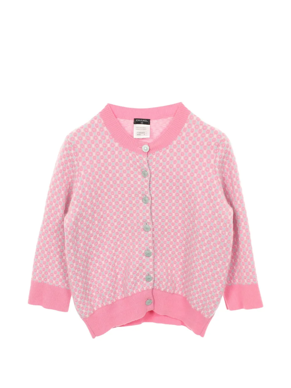 CHANEL Pre-Owned 1986-1988 floral-pattern cardigan - Pink