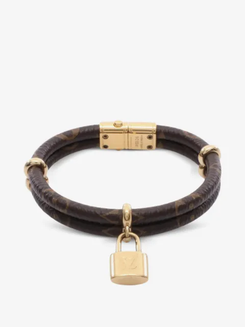 Louis Vuitton Pre-Owned pulsera Keep It Twice 2021 con logo grabado