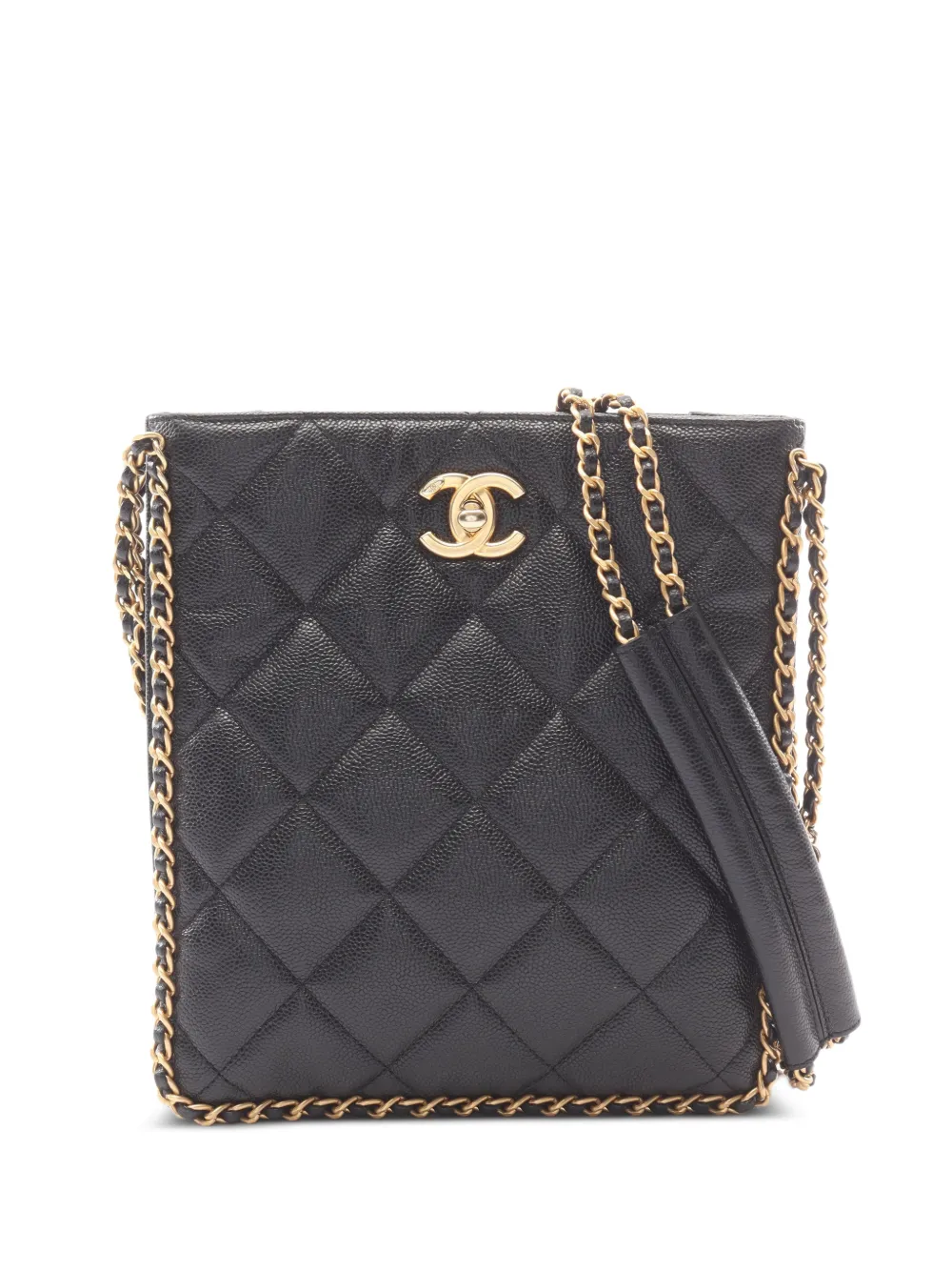 CHANEL Pre-Owned 2021 small leather shoulder bag - Black