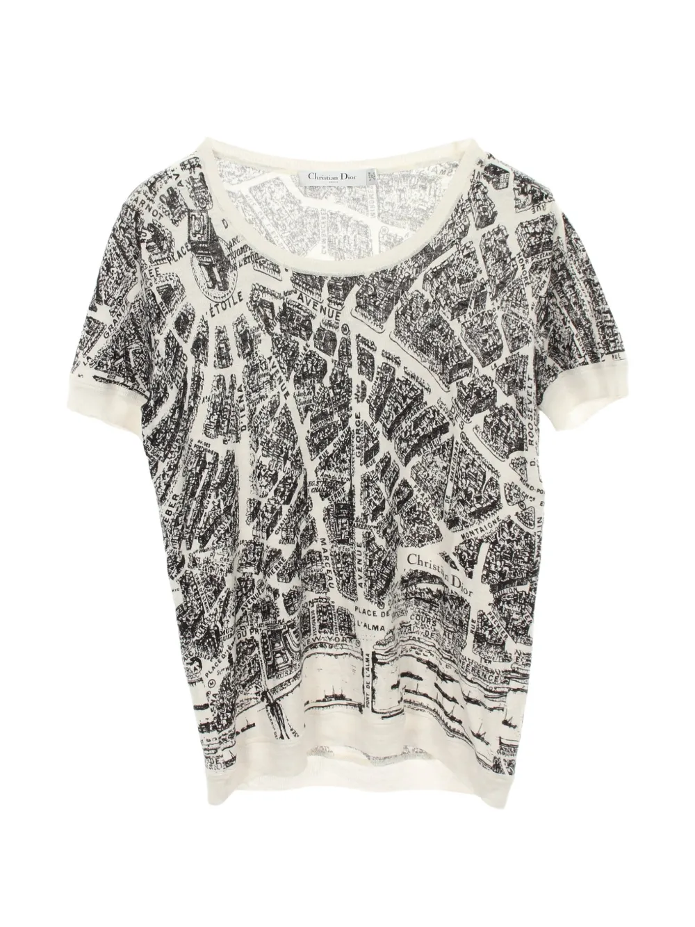 Christian Dior Pre-Owned 2000s Plan de Paris T-shirt - Neutrals