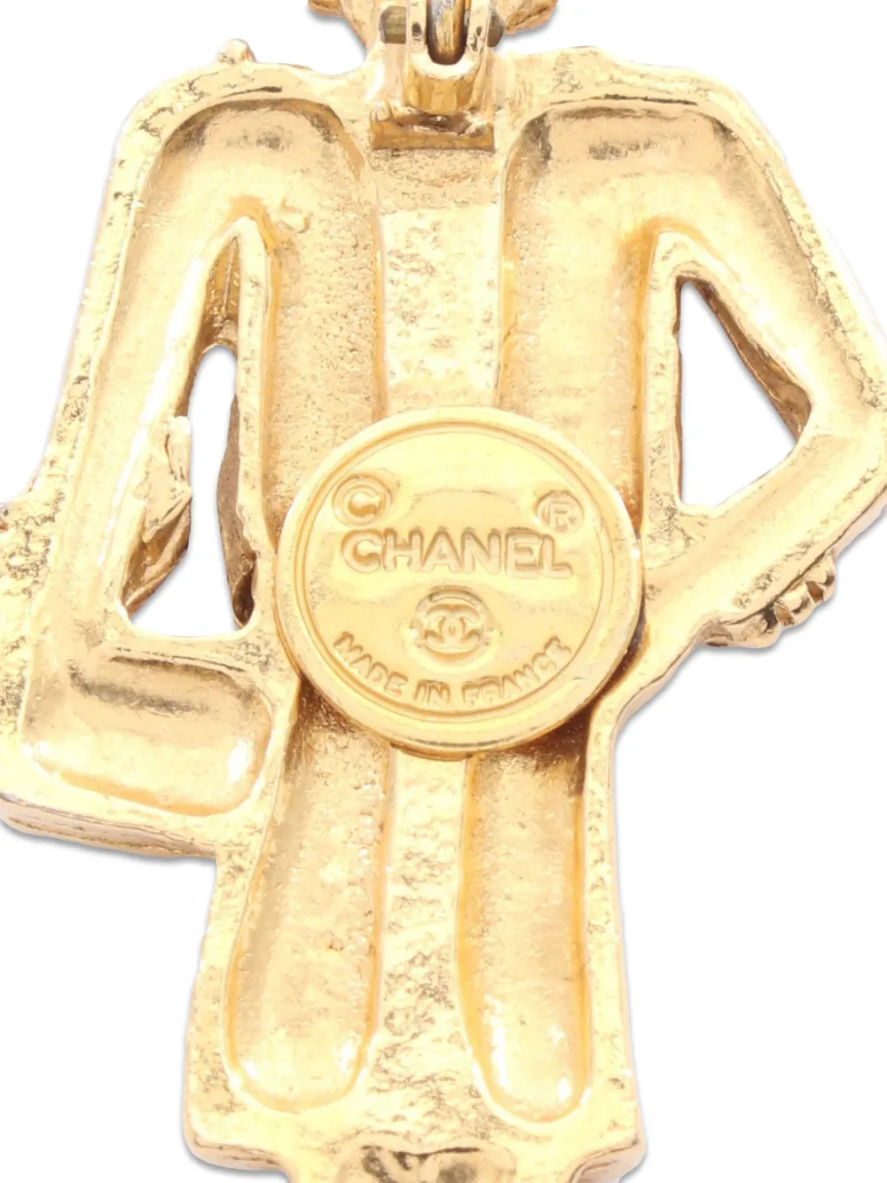 CHANEL Pre-Owned 1986-1988 マドモアゼル ブローチ | ゴールドトーン