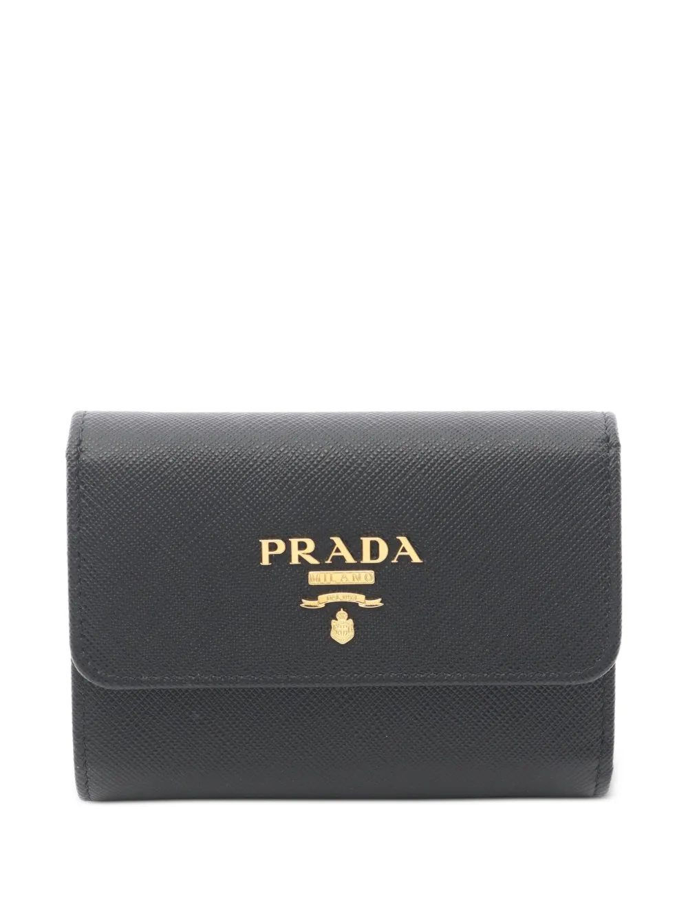 Prada Pre-Owned 2020s Saffiano Metal trifold wallet - Nero