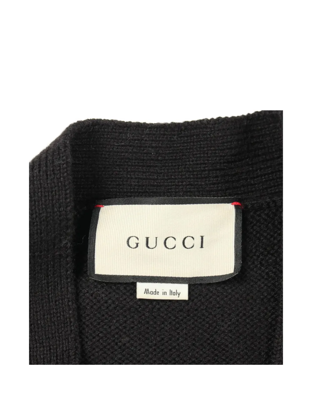 Gucci Pre-Owned Cardigan con applicazione Bee anni 2000 - Nero