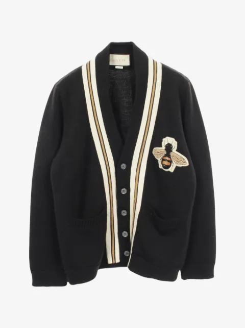 Gucci Pre-Owned 2000s Cardigan mit Bienen-Patch