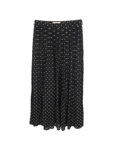 Celine Pre-Owned 2000s polka dot flared skirt
