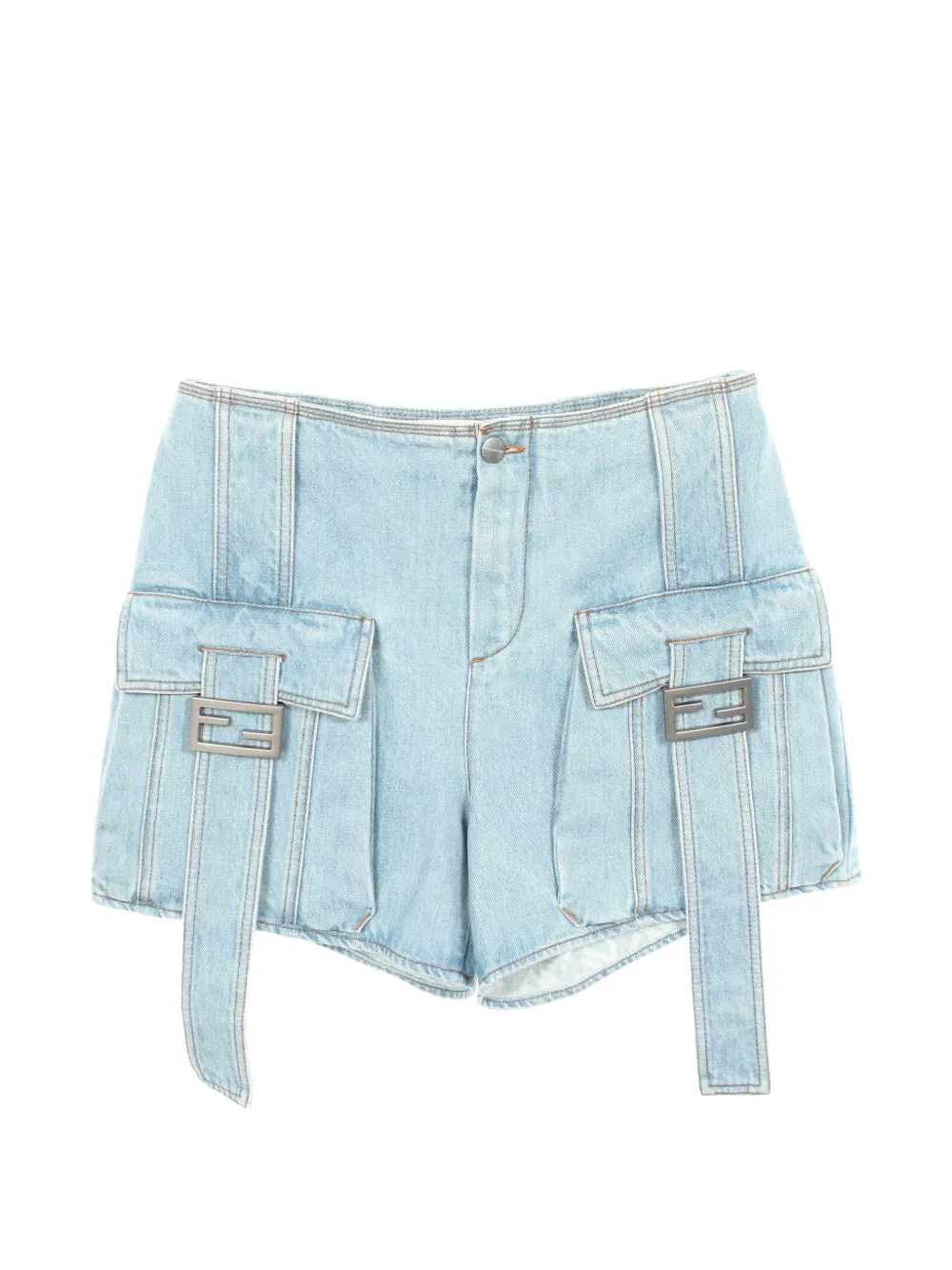 Fendi Pre-Owned 2010s FF light blue cargo pants - Blau