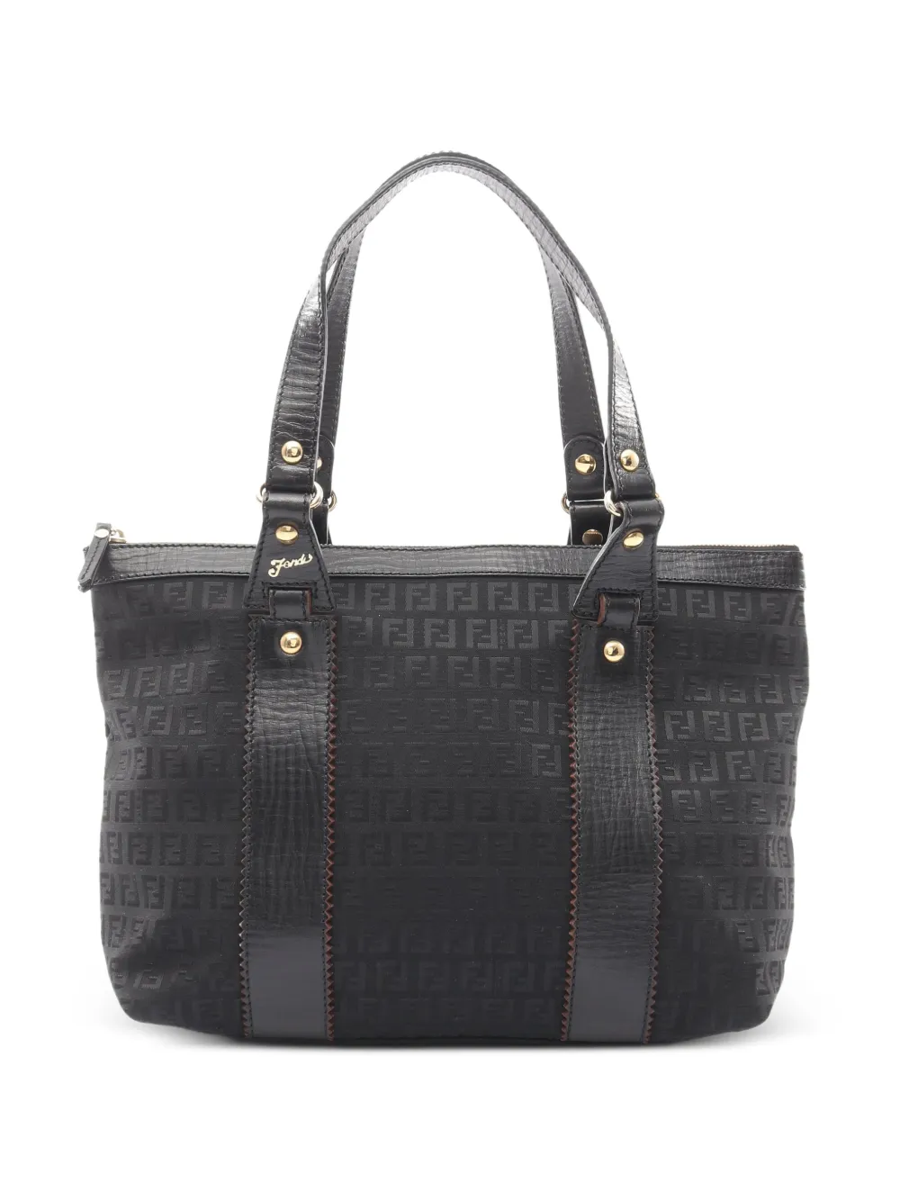 Fendi Pre-Owned Zucchino canvas tote bag - Nero