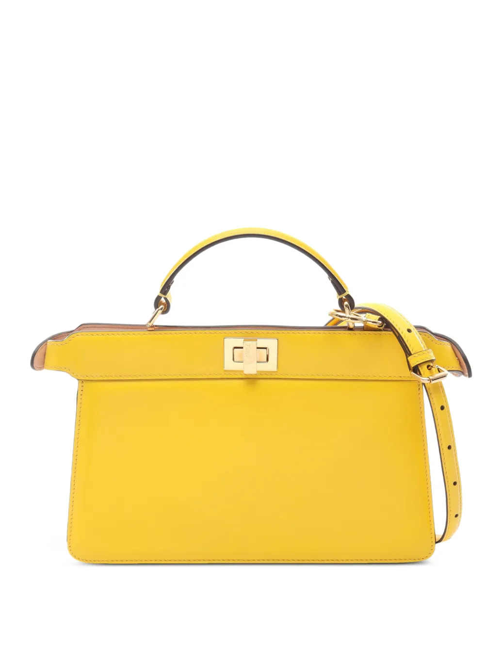 Fendi Pre-Owned 2010s Peekaboo ISeeU two-way handbag - Yellow