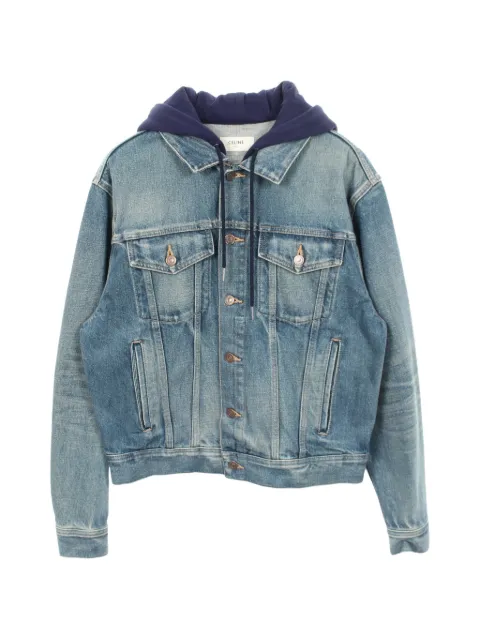 Celine Pre-Owned 2010s hooded denim jacket