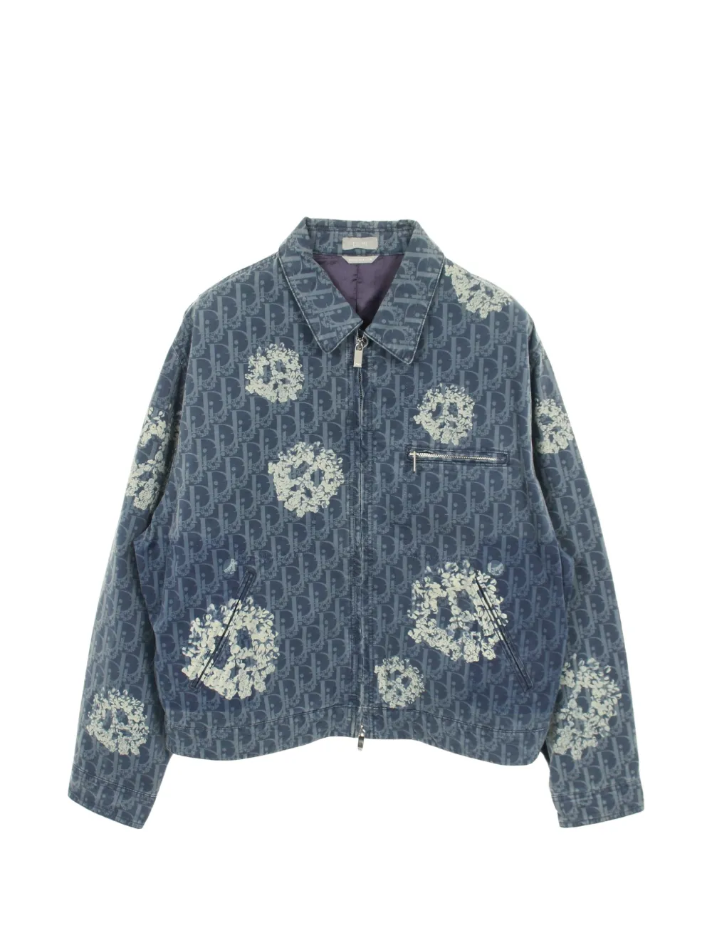 Christian Dior Pre-Owned x Denim Tears 2010s Oblique denim jacket - Blue