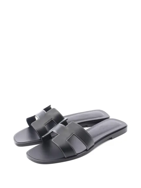 Hermès Pre-Owned Oran leather sandals