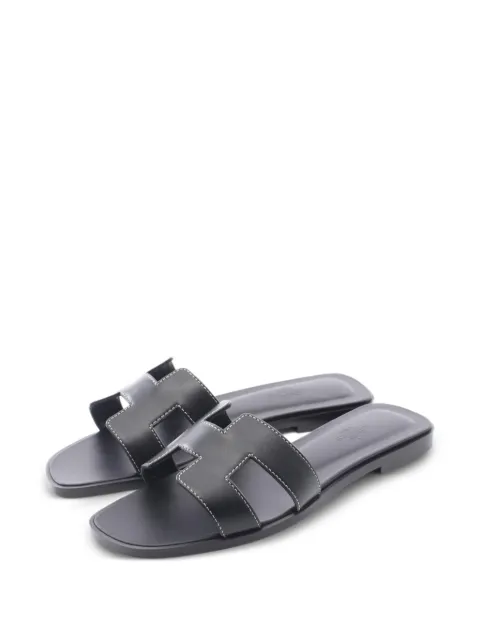 Hermès Pre-Owned Oran leather sandals