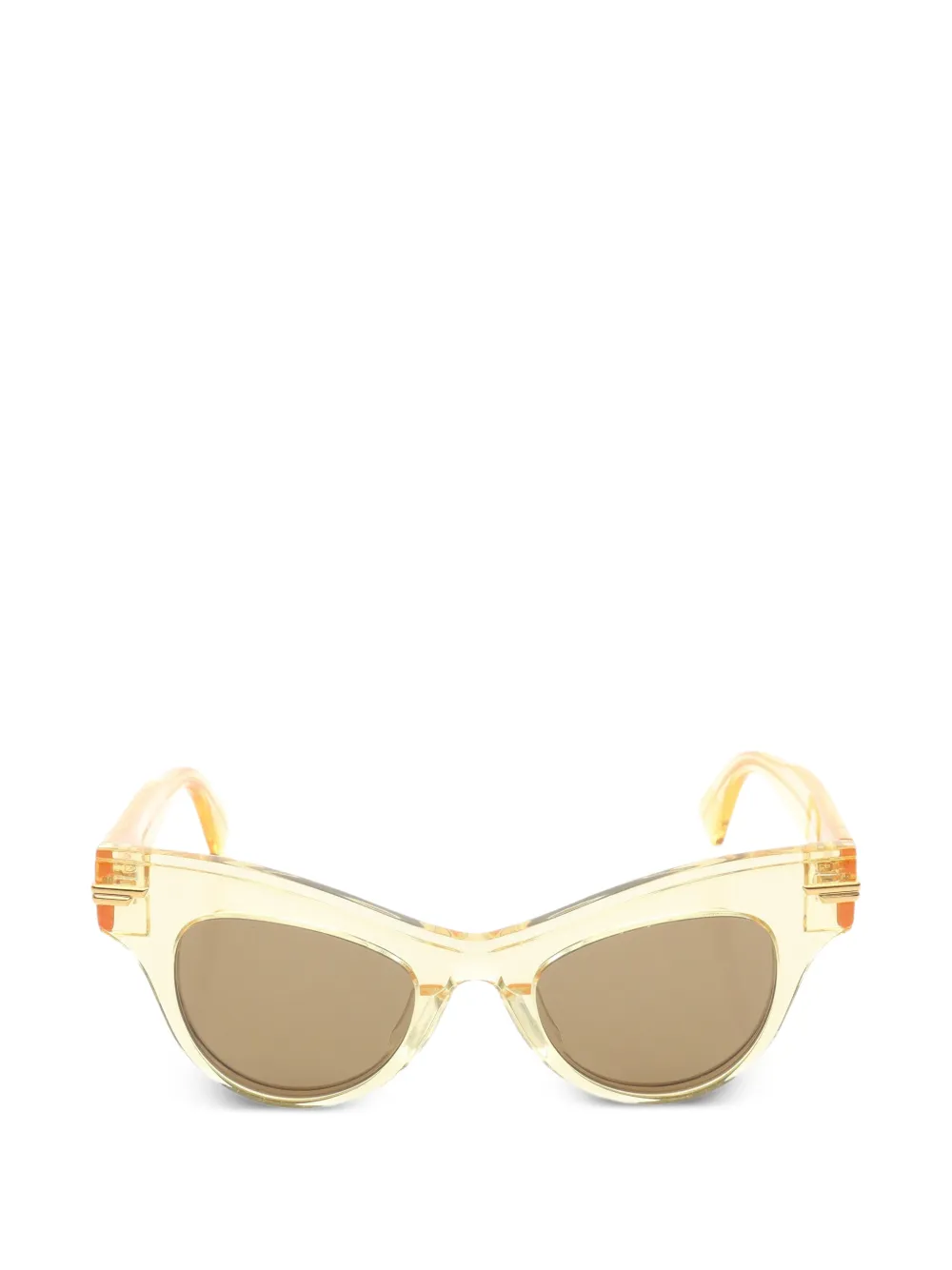 Bottega Veneta Pre-Owned 2010s cat-eye sunglasses - Gelb