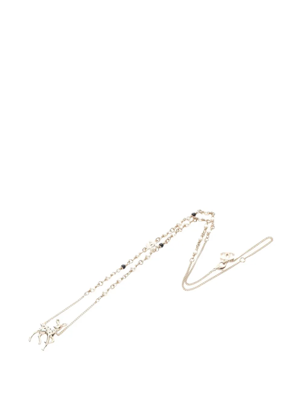 CHANEL Pre-Owned 1986-1988 Coco Mark necklace - Oro