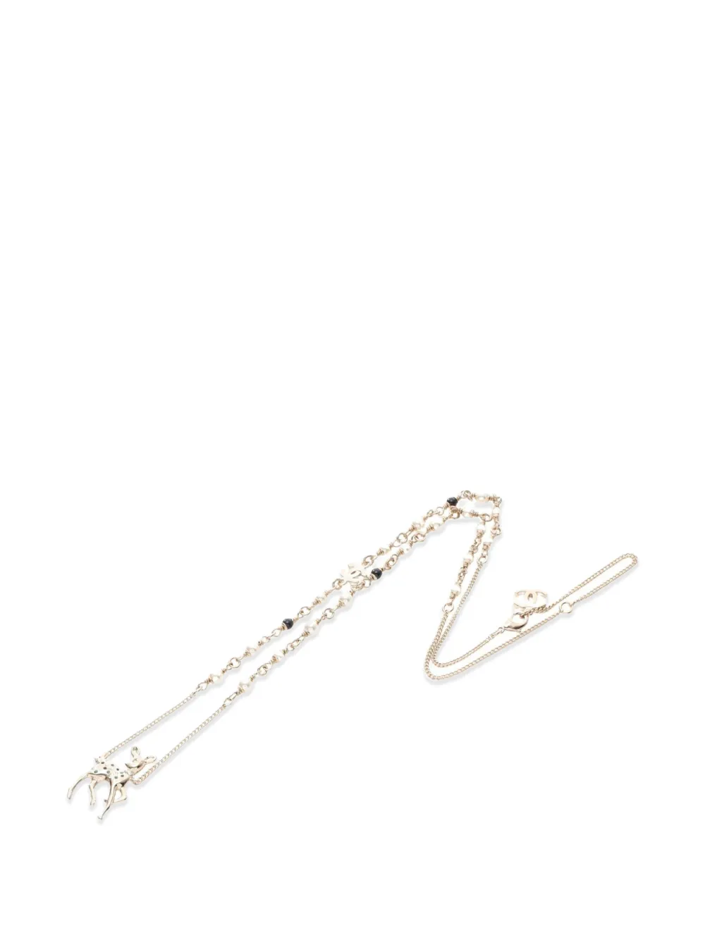 CHANEL Pre-Owned 1986-1988 Coco Mark necklace - Gold
