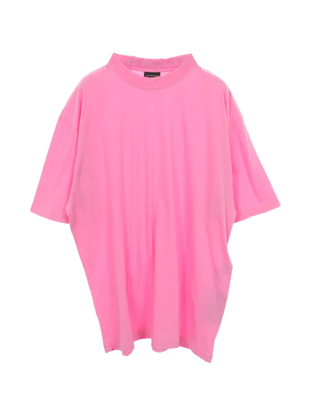 Balenciaga Pre-Owned logo-embroidered distressed T-shirt - Rosa