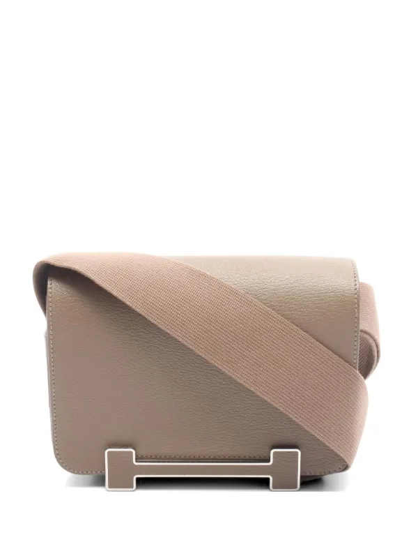 Hermès Pre-owned 2023 Geta Chevre Shoulder Bag in Neutrals
