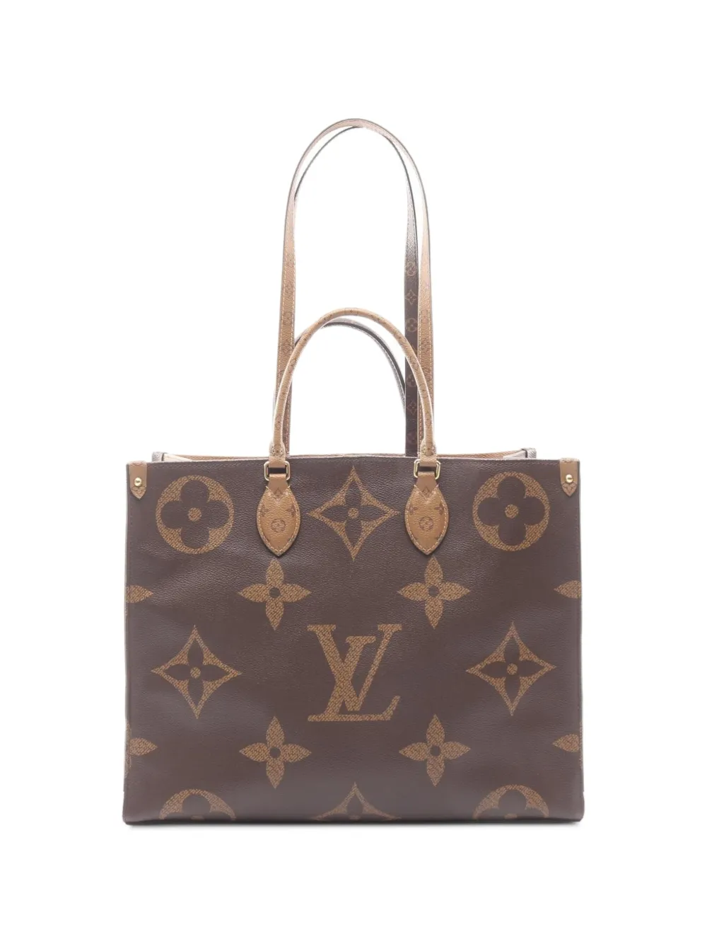 Louis Vuitton Pre-Owned 2020 GM On The Go Monogram canvas tote bag - Braun