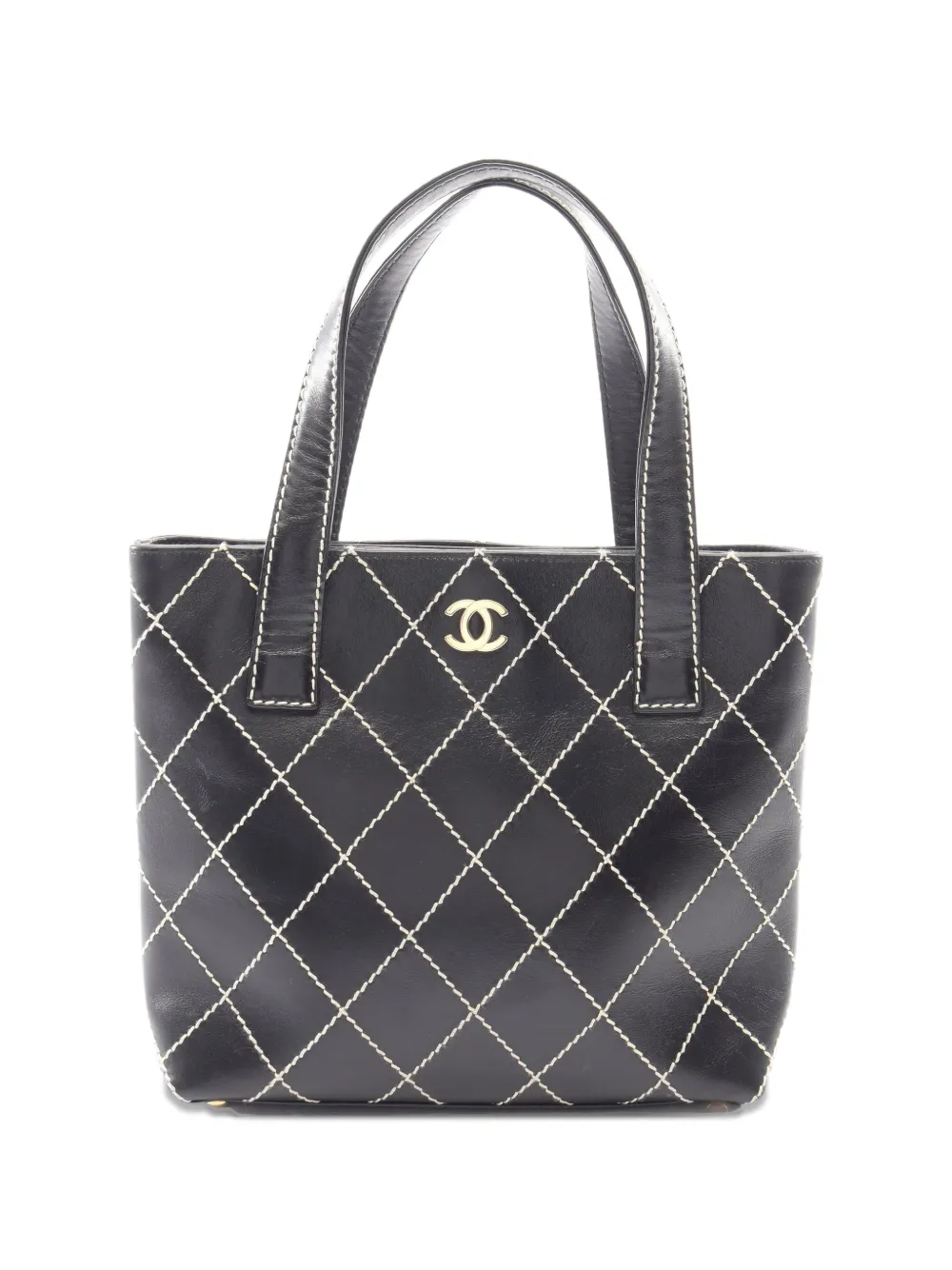 CHANEL Pre-Owned 2002-2003 Wild Stitch tote bag - Black