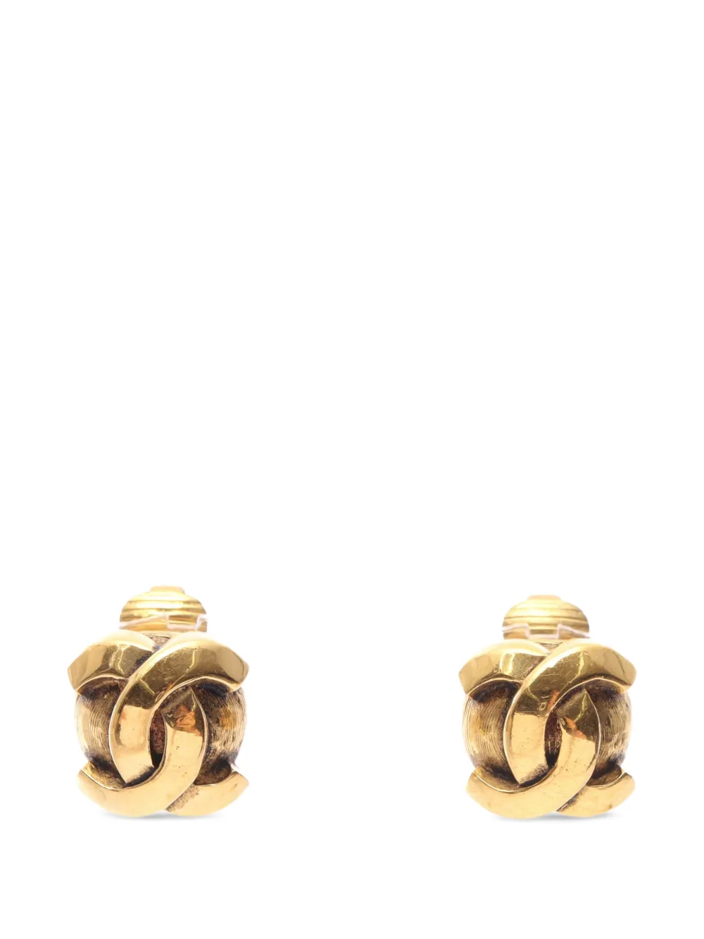 CHANEL Pre-Owned 1986-1988 Coco Mark earrings - Oro