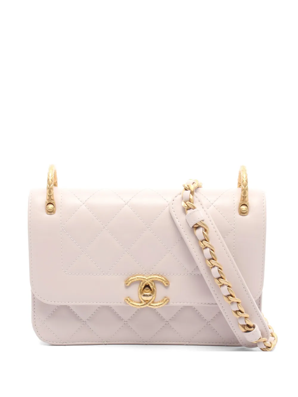 CHANEL Pre-Owned 2021s matelassé quilted chain shoulder bag - Rosa