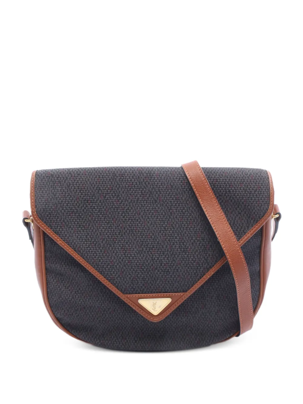 Saint Laurent Pre-Owned 2000s two-tone shoulder bag - Grey