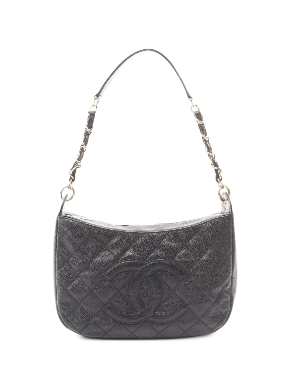 CHANEL Pre-Owned 2003-2004 Matelassé shoulder bag - Black