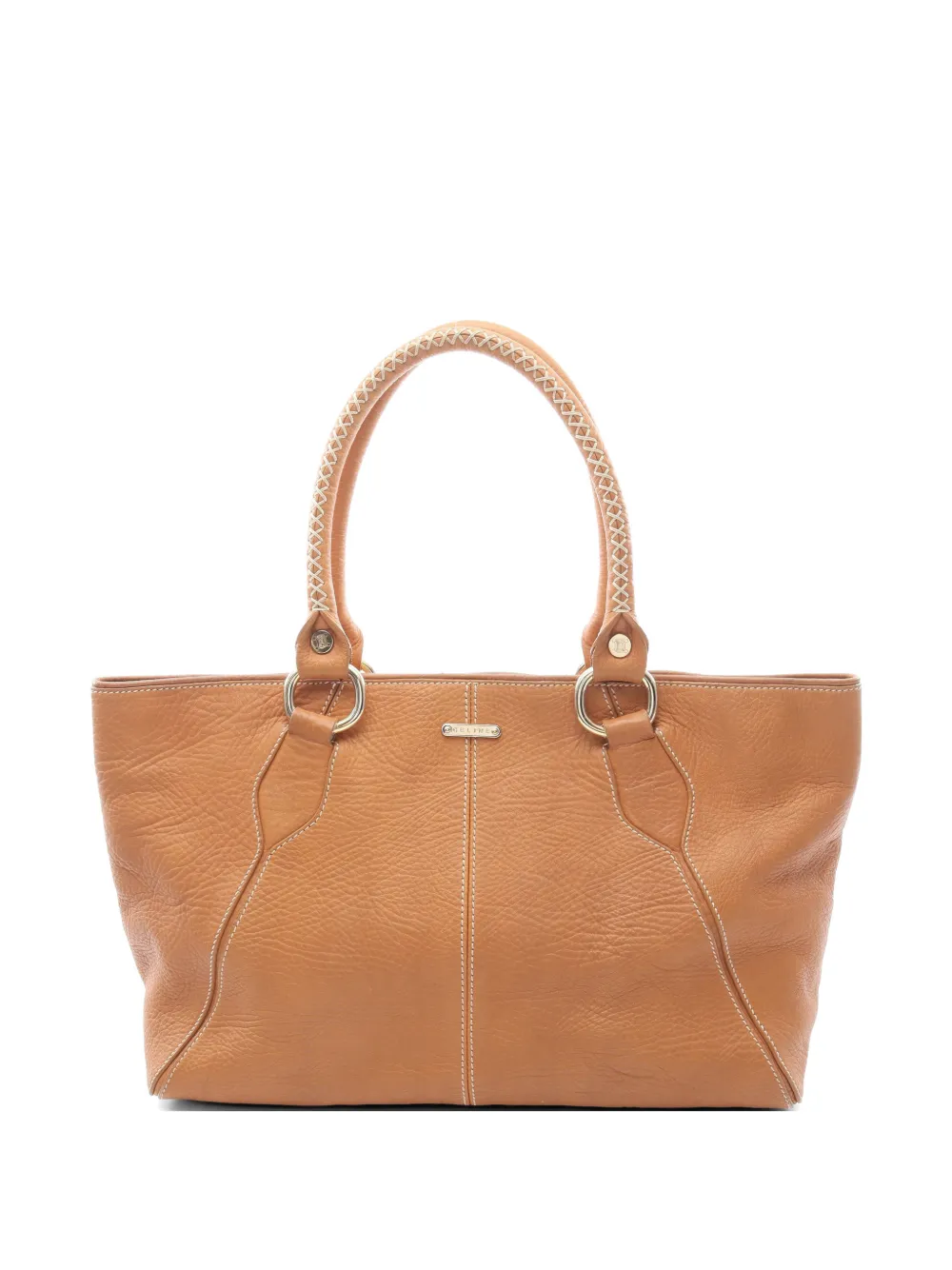 Celine Pre-Owned 2000s whipstitch leather tote bag - Brown