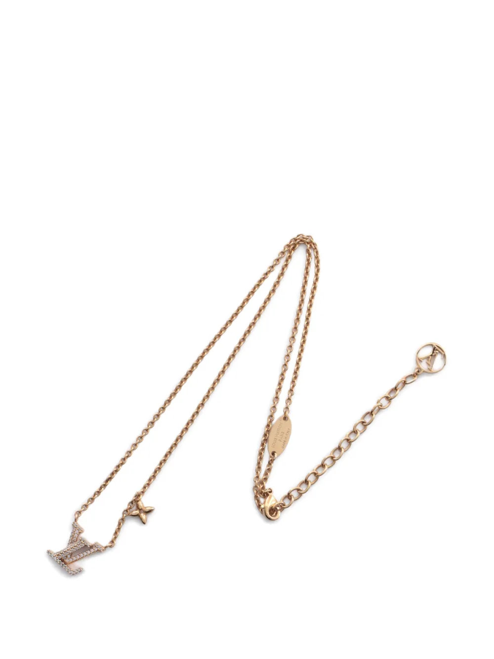 Louis Vuitton Pre-Owned 2025 rhinestone necklace - Oro