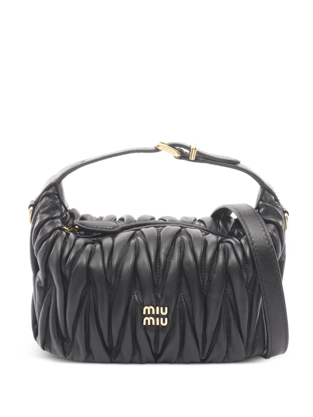 Miu Miu Pre-Owned 2020s Matelassé shoulder bag - Nero