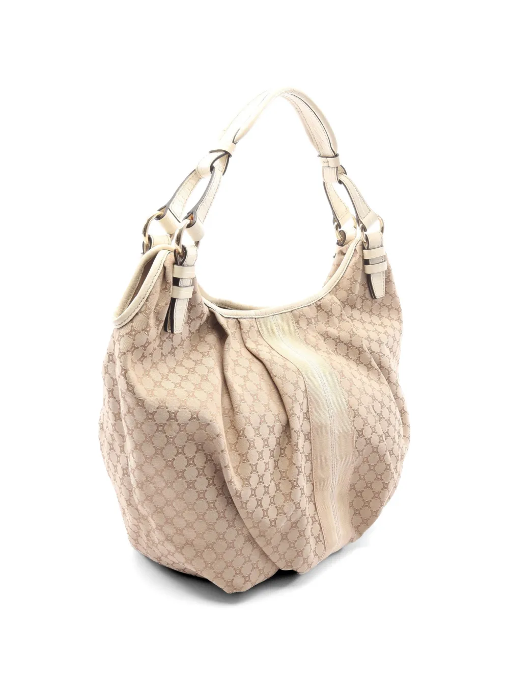 Celine Pre-owned 2000s Macadam Shoulder Bag in Neutrals, view 2