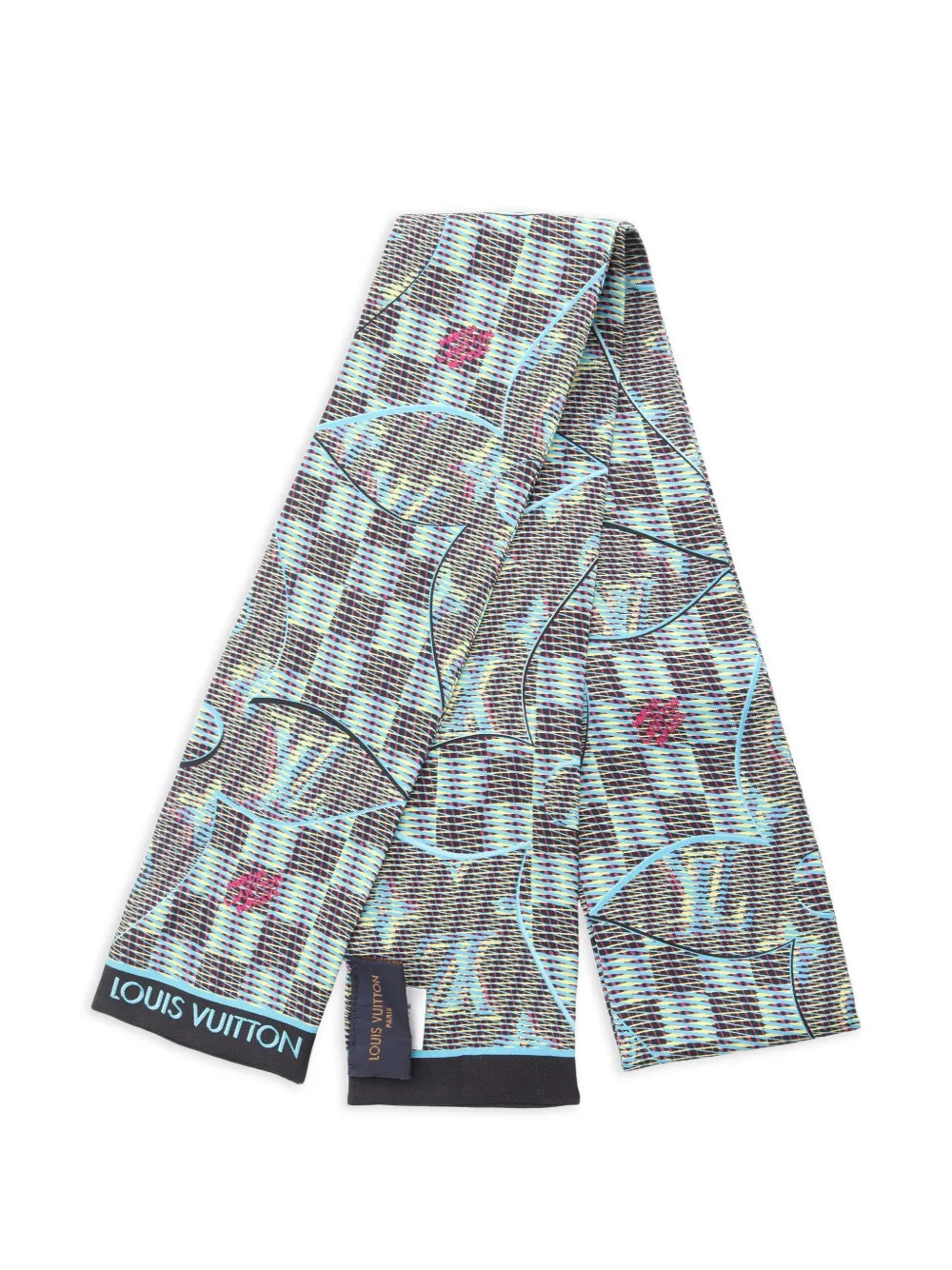 Louis Vuitton Pre-Owned 2010s Monogram bandeau scarf - Nero